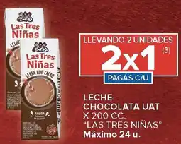 Carrefour Las tres niñas leche chocolata uat oferta