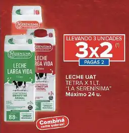 Carrefour La serenísima leche uat tetra oferta