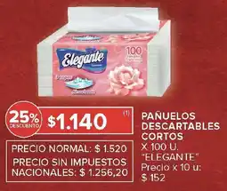 Carrefour Elegante pañuelos descartables cortos oferta