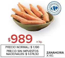 Carrefour Zanahoria oferta