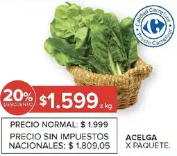 Carrefour Acelga oferta