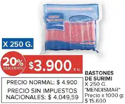 Carrefour Mendismar bastones de surimi oferta