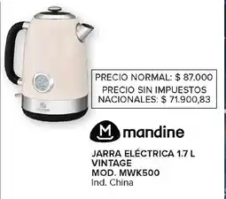 Carrefour Mandine jarra eléctrica vintage oferta