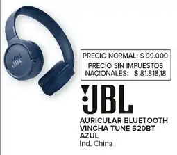 Carrefour Jbl auricular bluetooth vincha tune oferta