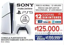 Carrefour Sony consola playstation 5v edición standard slim oferta