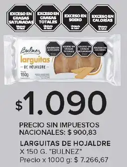 Carrefour Bulnez larguitas de hojaldre oferta