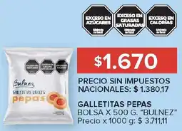Carrefour Bulnez galletitas pepas bolsa oferta