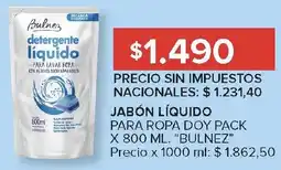 Carrefour Bulnez jabón líquido para ropa doy pack oferta