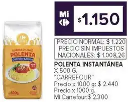 Carrefour Carrefour polenta instantánea oferta