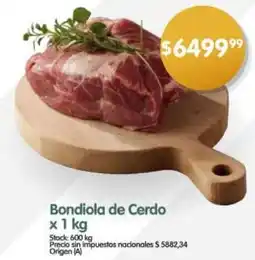 Supermercados Buenos Días Bondiola de cerdo oferta