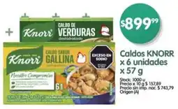 Supermercados Buenos Días Knorr caldos oferta