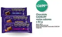 Supermercados Buenos Días Cadbury chocolate varios sabores oferta