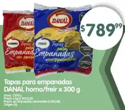 Supermercados Buenos Días Dana tapas para empanadas horno/freir oferta