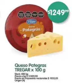 Supermercados Buenos Días Tregar queso pategras oferta