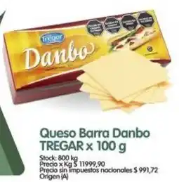 Supermercados Buenos Días Tregar queso barra danbo oferta