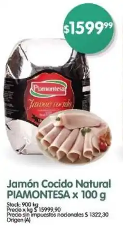 Supermercados Buenos Días Piamontesa jamón cocido natural oferta
