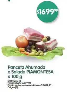 Supermercados Buenos Días Piamontesa panceta ahumada oferta