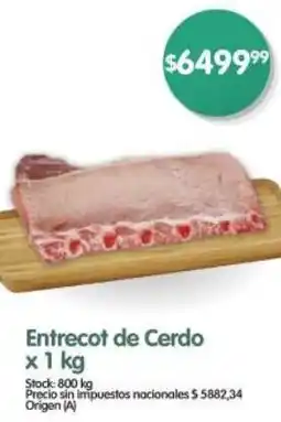 Supermercados Buenos Días Entrecot de cerdo oferta