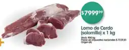 Supermercados Buenos Días Lomo de cerdo oferta
