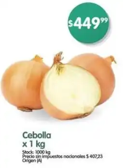 Supermercados Buenos Días Cebolla oferta