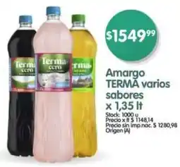 Supermercados Buenos Días Terma amargo varios sabores oferta