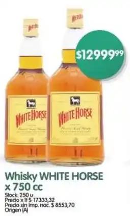 Supermercados Buenos Días White horse whisky oferta