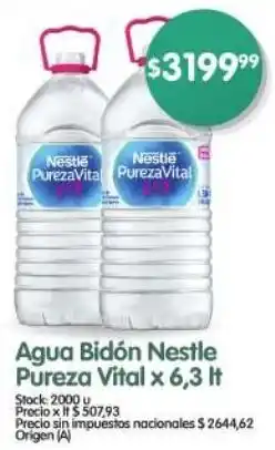 Supermercados Buenos Días Pureza vital agua bidón nestle oferta