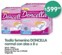 Doncella toalla femenina normal con alas
