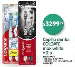 Supermercados Buenos Días Colgate cepillo dental max white oferta