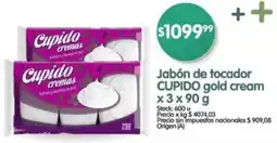 Supermercados Buenos Días Cupido jabón de tocador gold cream oferta