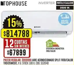 Coto Tophouse aire acondicionado split frío/calor oferta
