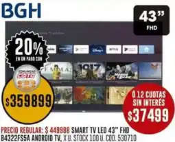 Coto Bgh smart tv led 43" oferta