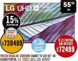 Coto Lg smart tv led 55" oferta