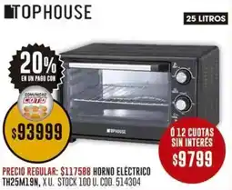 Coto Tophouse horno eléctrico oferta