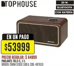 Coto Tophouse parlante tkl3-c oferta