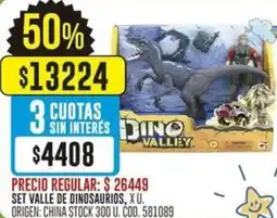 Coto Set valle de dinosaurios oferta