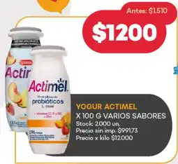 Supermercados Tadicor Actimel yogur oferta