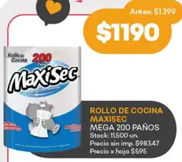 Supermercados Tadicor Maxisec rollo de cocina oferta