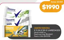 Supermercados Tadicor Rexona jabon oferta
