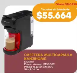Supermercados Tadicor Cafetera multicapsula kanjihome oferta