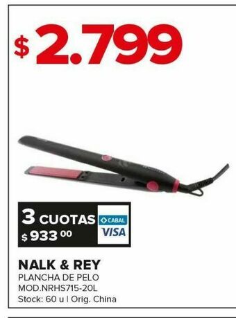Carrefour Plancha de pelo nalk & rey oferta