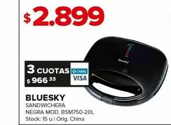 Carrefour Sandwichera bluesky oferta