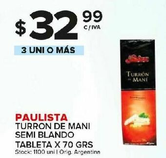 Carrefour Maxi Turrón paulista oferta