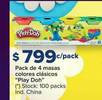 Carrefour Pack De 4 Masas Colores Clásicos oferta