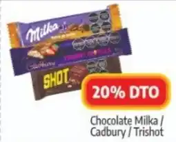 Autoservicio Capo Chocolate milka / cadbury/trishot oferta