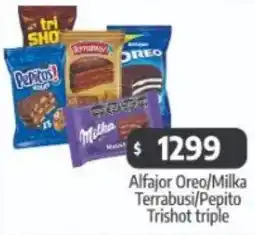 Autoservicio Capo Alfajor oreo/milka terrabusi/pepito trishot triple oferta
