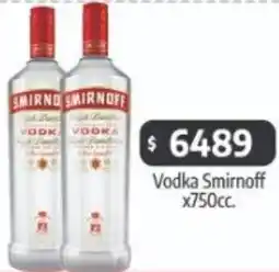 Autoservicio Capo Smirnoff vodka oferta