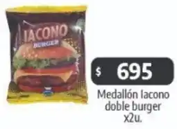 Autoservicio Capo Lacono medallón doble burger oferta