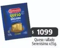 Autoservicio Capo La serenisima queso rallado oferta