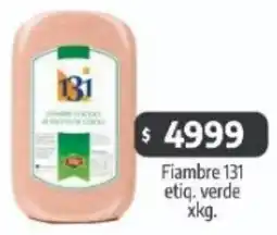 Autoservicio Capo 131 etiq. fiambre verde oferta